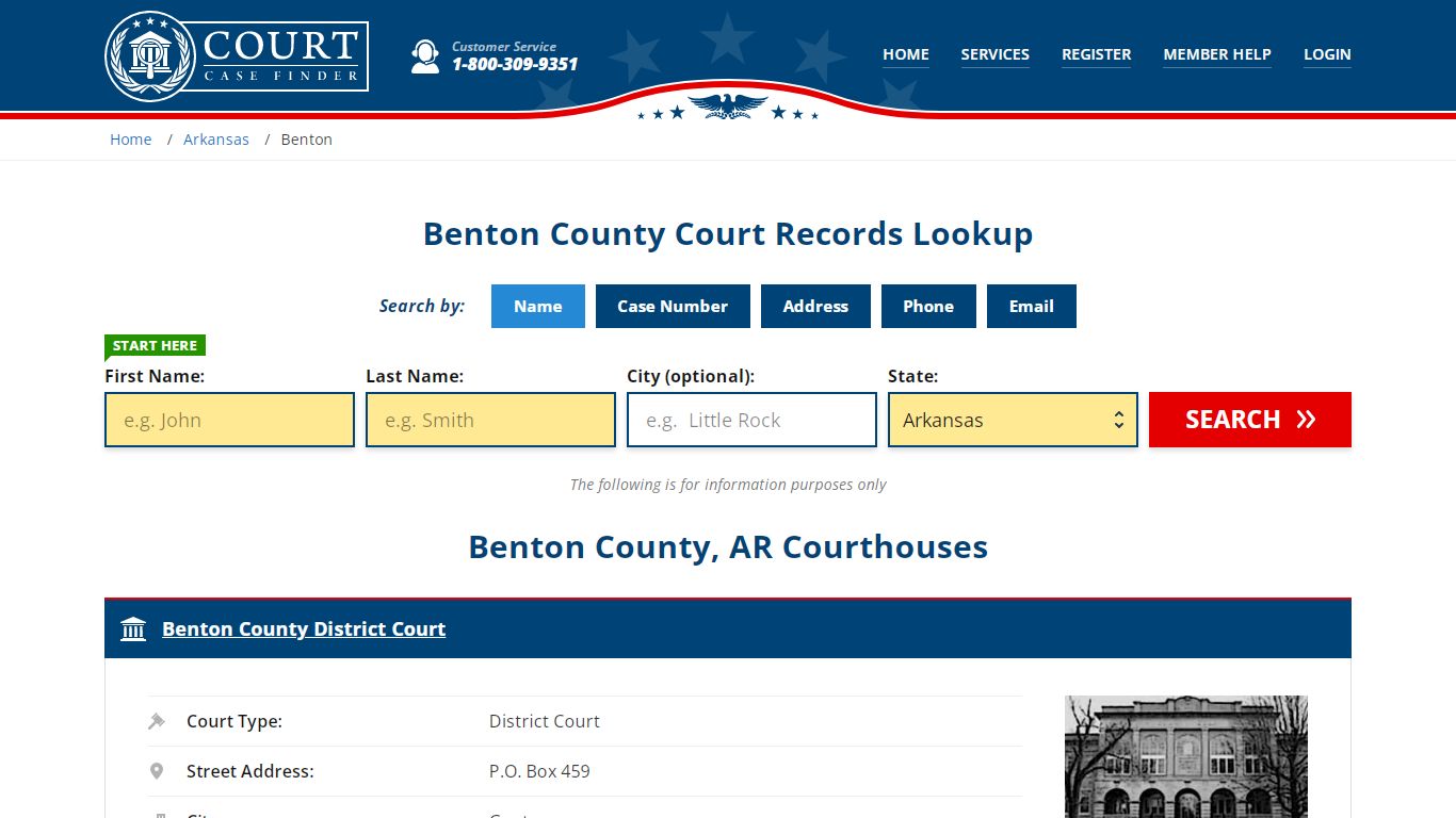 Benton County Court Records | AR Case Lookup